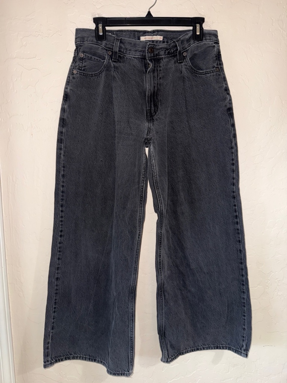 Levi’s baggy dad wide leg black jeans size 29